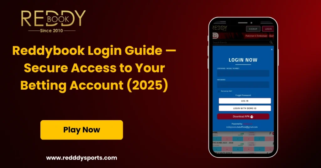 Reddybook Login Guide — Secure Access to Your Betting Account (2025)