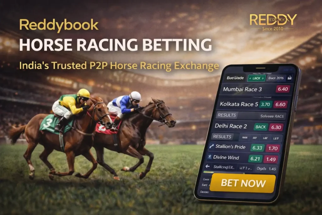 Reddybook Horse Racing Betting – India’s Trusted P2P Horse Racing Exchange