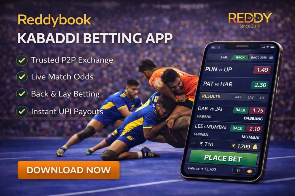 Reddybook Kabaddi Betting App