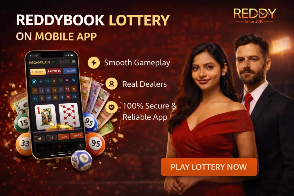 Reddybook Lottery on Mobile App
