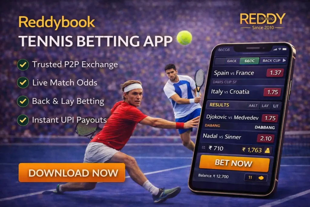Reddybook Tennis Betting App